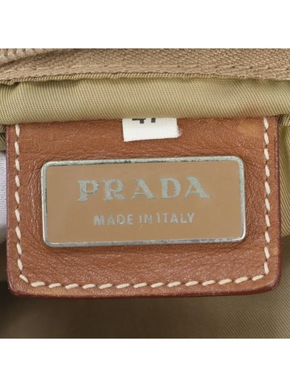 Prada Tessuto Nylon Triangle Logo Leather Shoulder Bag Crossbody Messenger